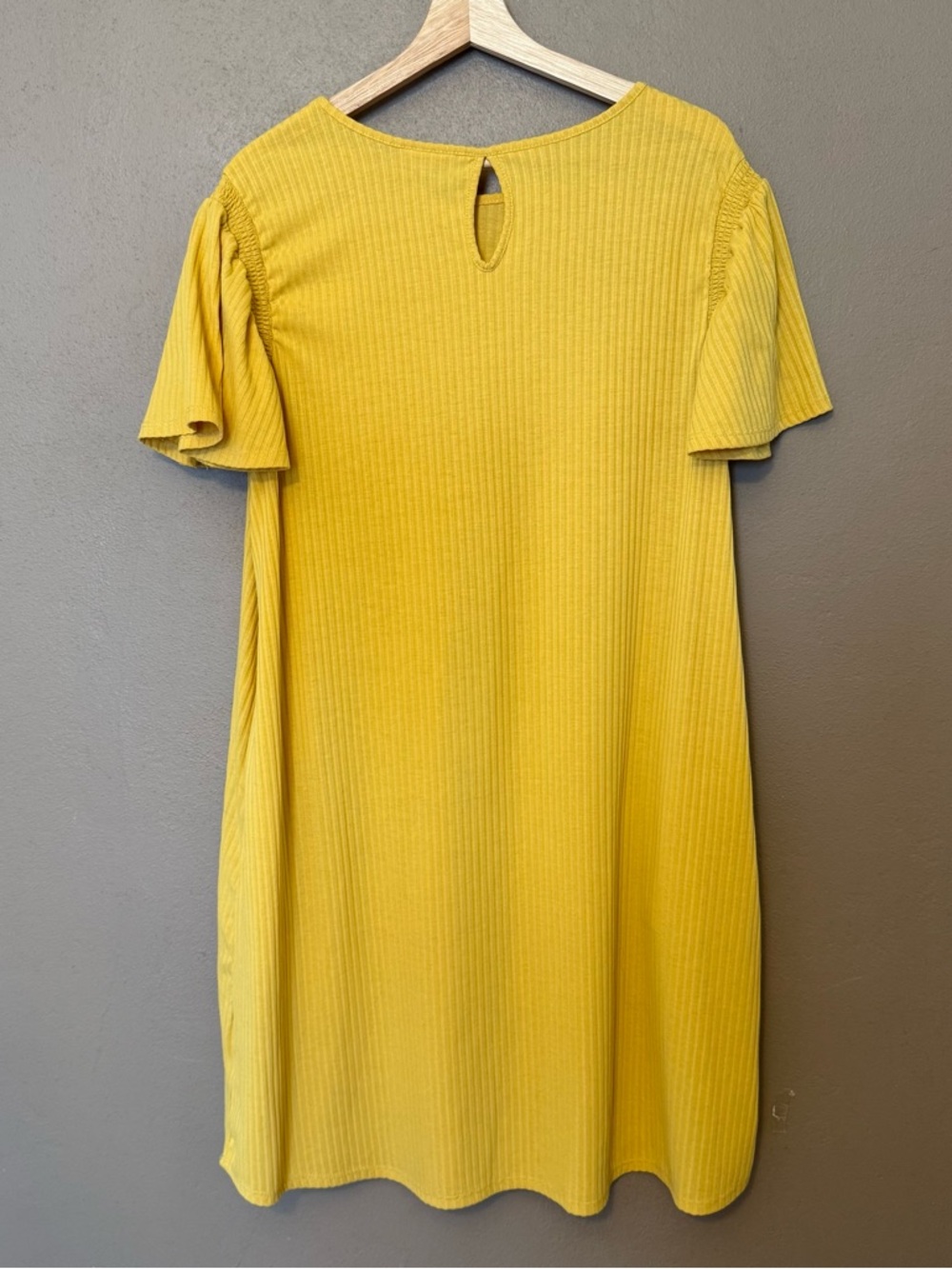 LuLaRoe Roselyn Dress Mustard Yellow Size XL - Picture 2 of 15